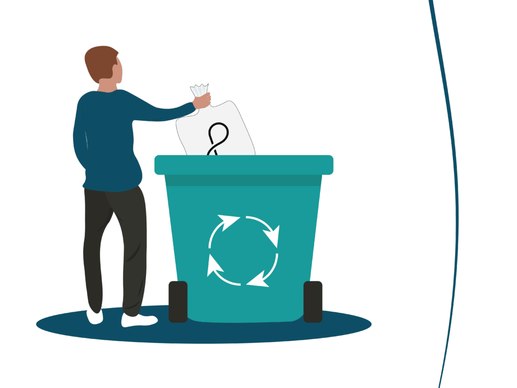 Illustration of recycling